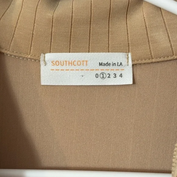 NWOT Women’s Southcott Tan Striped Collared Dress Size 1 US Small - Picture 5 of 8